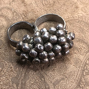 Rajasthan Tribal High Silver Double Ring