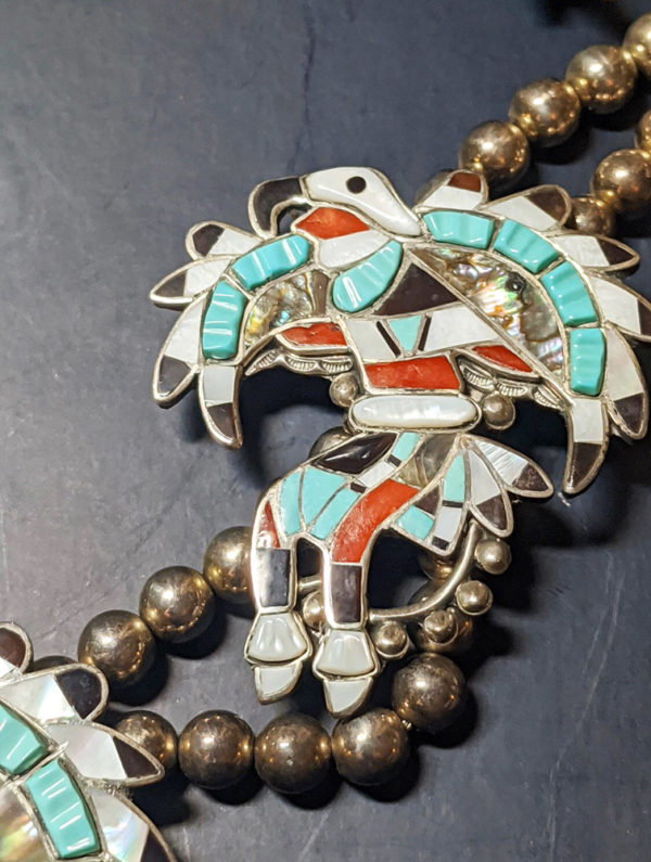 Amazing Eagle Dancer Zuni Necklace - Image 4