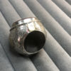 Yemen Carved Carnelian Silver Ring with Brass - Image 13