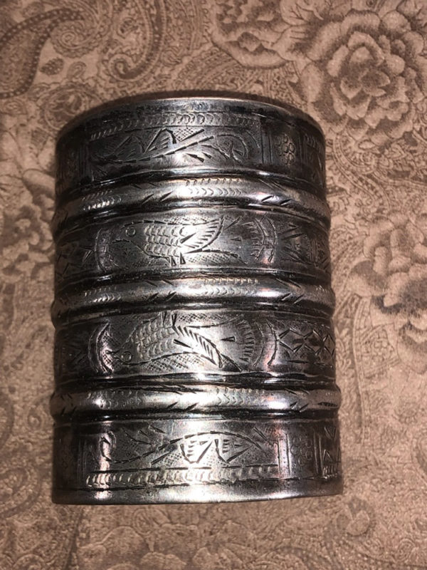 Gorgeous Old Heavy Tunisian Cuff - Image 6