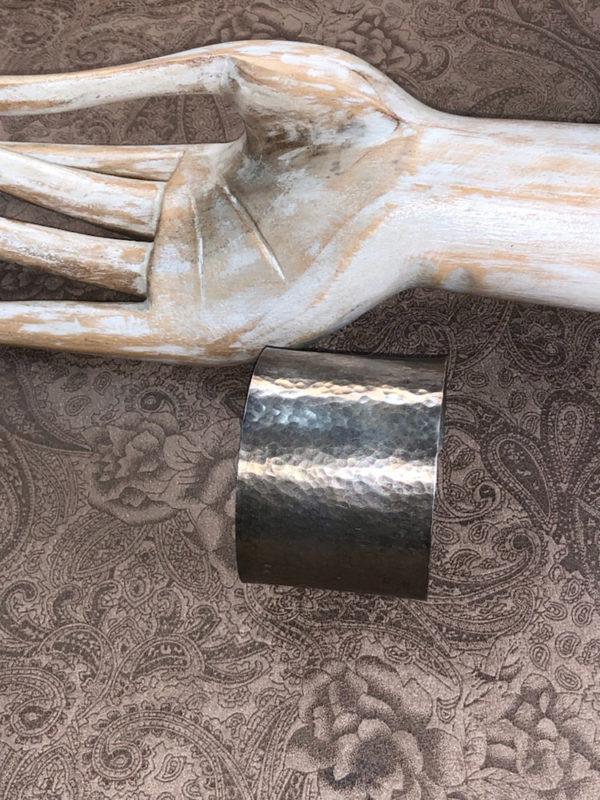 Hammered Low-Silver Cuff - Image 4