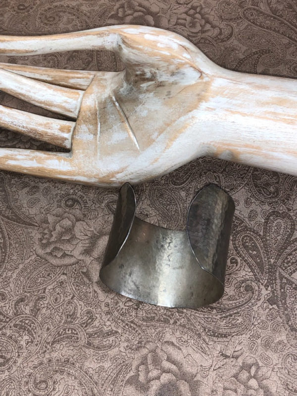 Hammered Low-Silver Cuff - Image 5