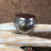 Yemen Carved Carnelian Silver Ring with Brass - Image 9