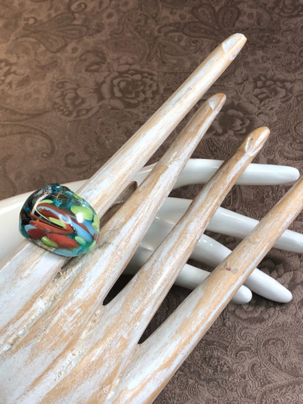Multi-color Murano Glass Ring - Image 8