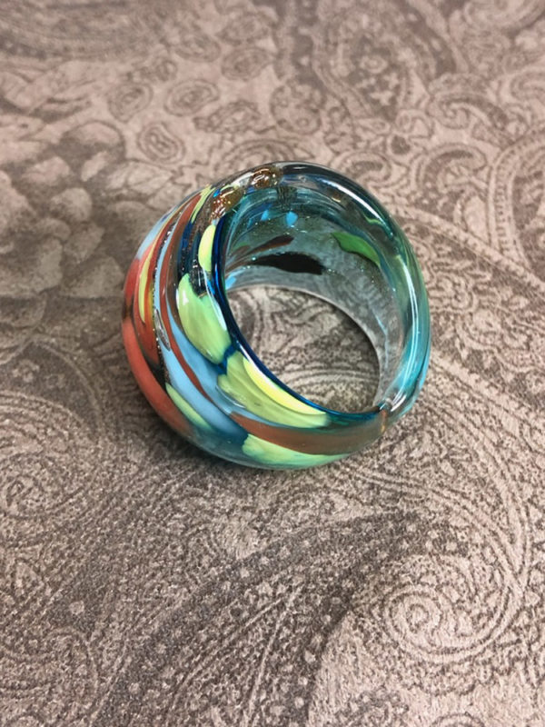 Multi-color Murano Glass Ring - Image 5