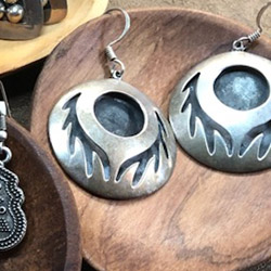 Gorgeous Classic Taxco Mexican Shadowbox Earrings
