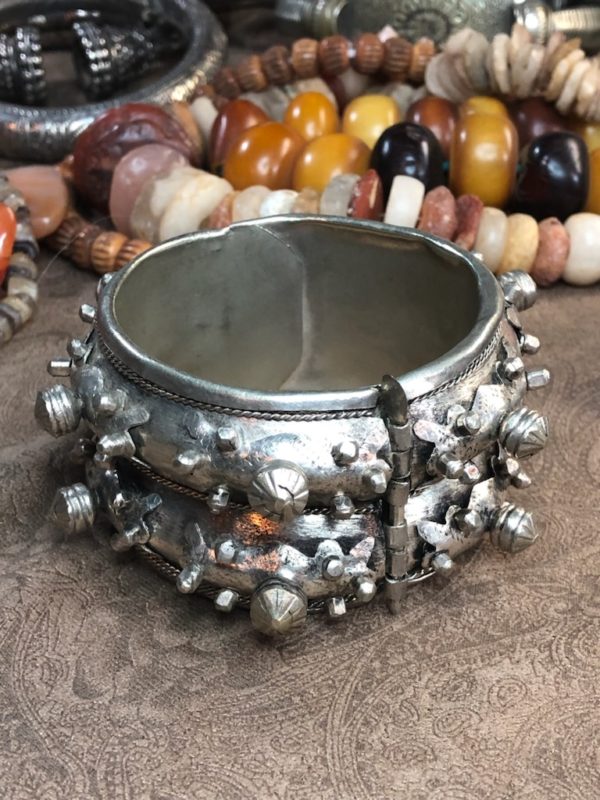 Gorgeous South Moroccan/Mauritanian Silver Bracelet - Image 2