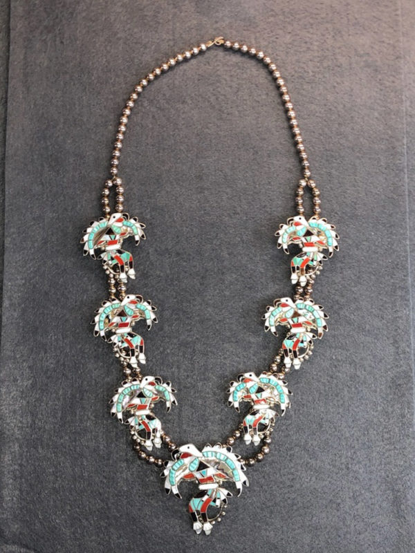 Amazing Eagle Dancer Zuni Necklace