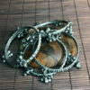 Lovely Antique Silver Bracelet Set with Dangles from Rajasthan