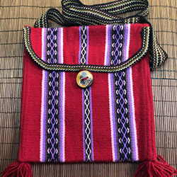 Colorful Handmade Alpaca Wool Shoulder Bag