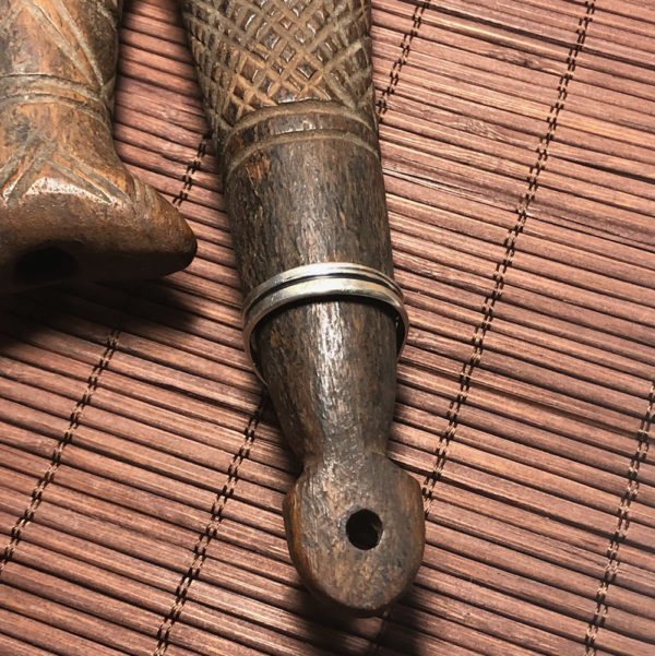 Old Navajo Silver and Coral Ring - Image 5