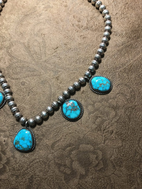 Gorgeous Bisbee Blue Turquoise Necklace - Image 5