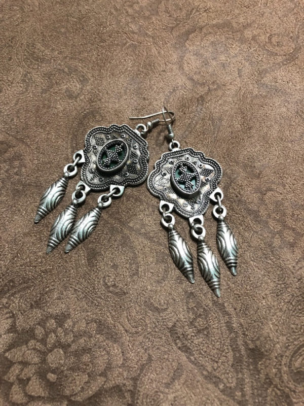 Lovely Kazakh Style Earrings - Image 4