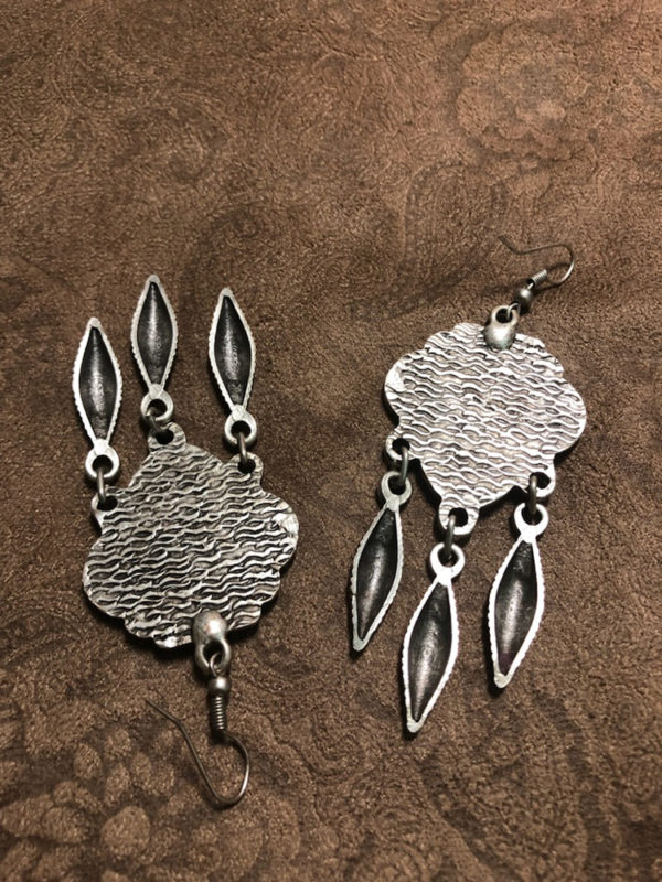 Lovely Kazakh Style Earrings - Image 2