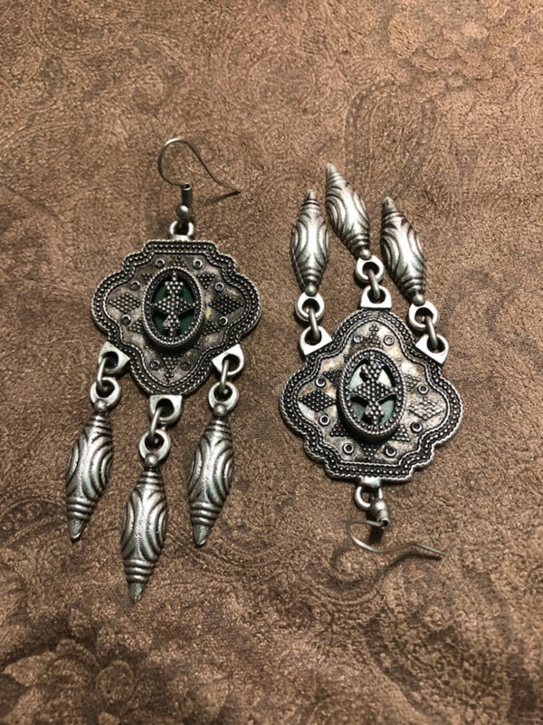 Lovely Kazakh Style Earrings - Image 3