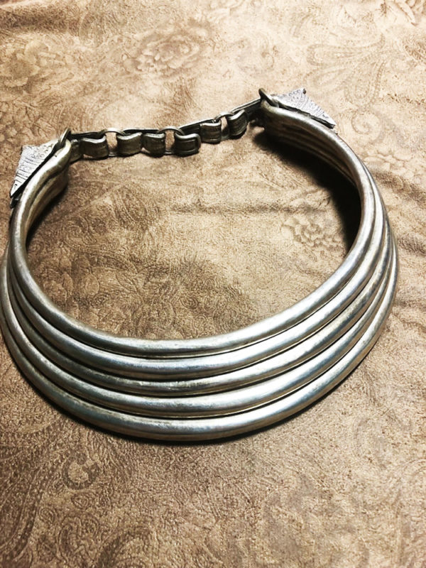 Incredible Vintage Silver Miao Hmong Ceremonial Collar - Image 3