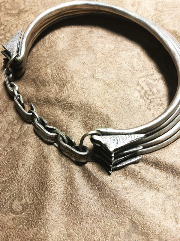 Incredible Vintage Silver Miao Hmong Ceremonial Collar - Image 5