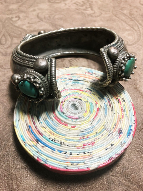 Vintage Turquoise and Coral Cuff from Bhutan - Image 5