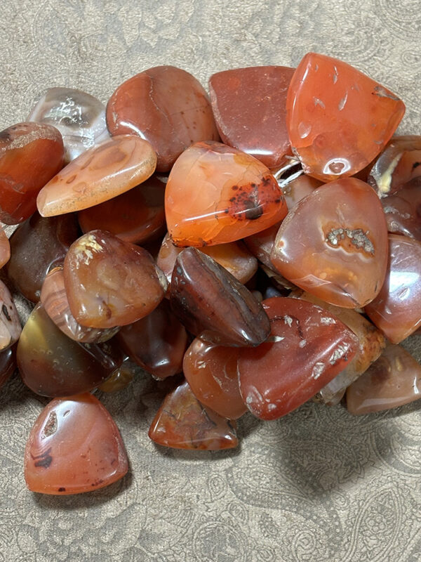 Vintage African Trade Carnelian Agate Strand - Image 2