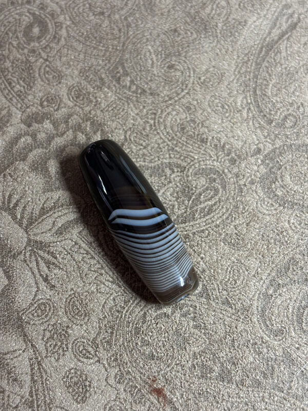 Botswana Agate Barrel Bead - Image 2