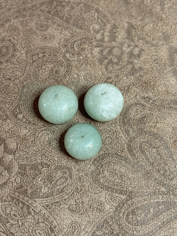 Natural Amazonite Rondelle Beads - Image 2
