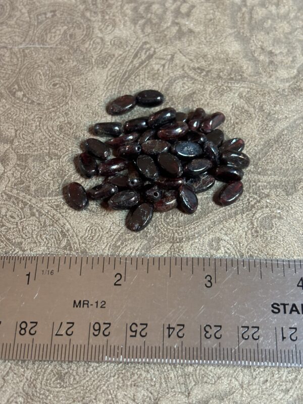 Almandine Oval Garnet Beads - Image 2