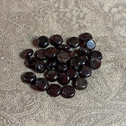 Almandine Garnet Disk Beads