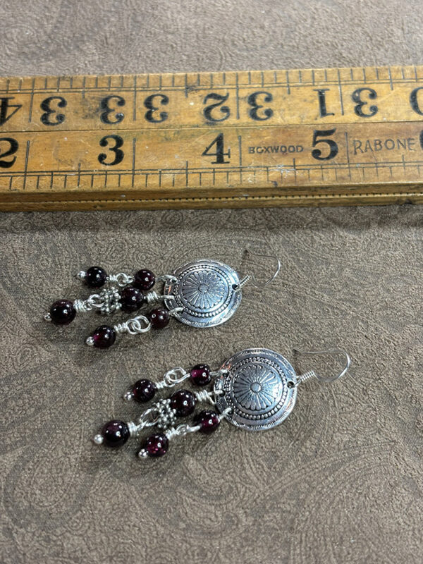 Almandine Garnet Earrings - Image 2