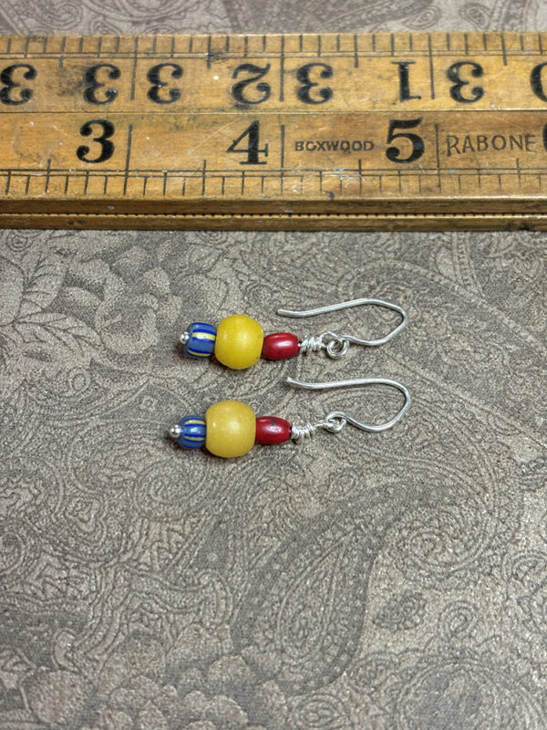 Vintage Prosser and Venetian Beaded Earrings - Image 2