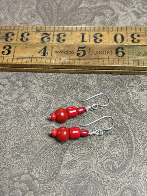 Vintage Prosser and Venetian beaded Earrings - Image 2