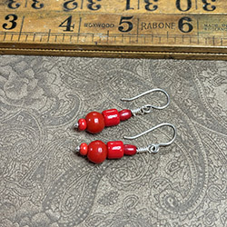 Vintage Prosser and Venetian beaded Earrings