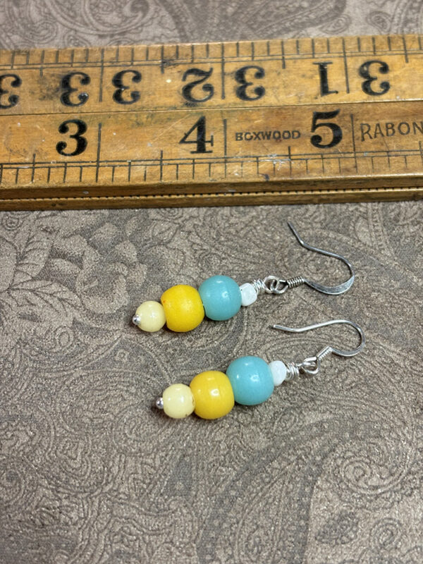 Vintage Prosser and Venetian Beaded Earrings - Image 2