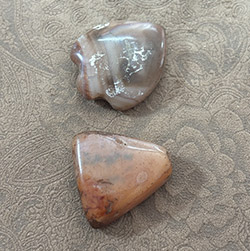 Antique Idar Oberstein Agate Pendants