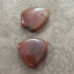 Antique Idar Oberstein Agate Pendants