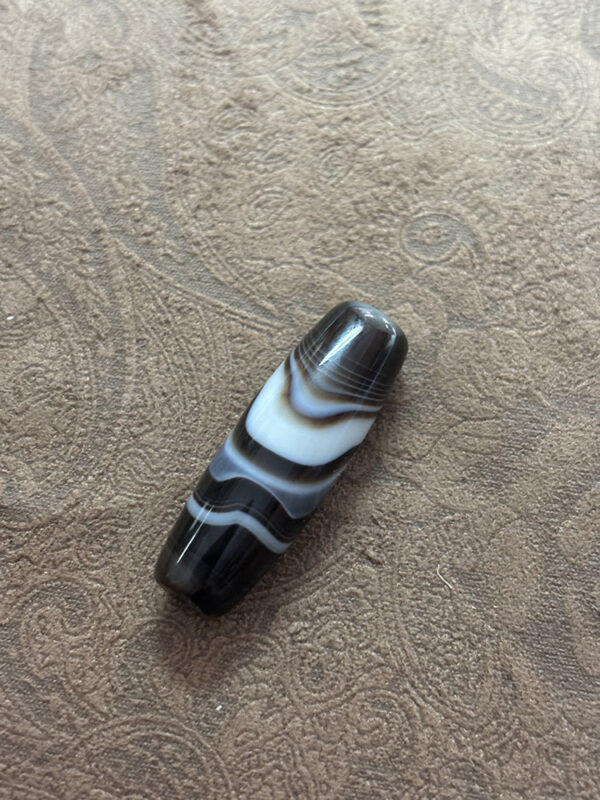 Botswana Agate Barrel Bead - Image 2