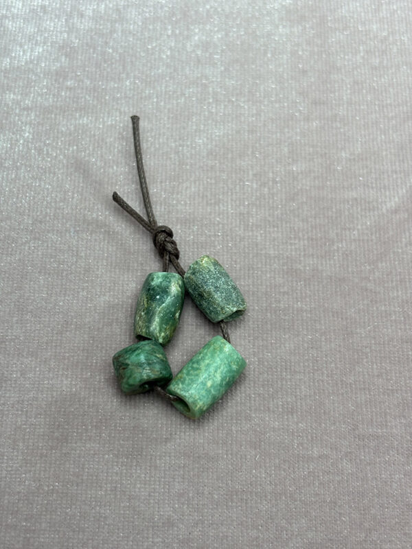 Antique Amazonite Tube Beads - Image 2