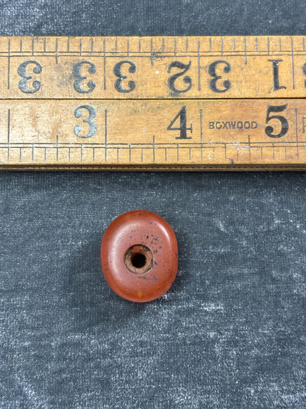 Natural Fossilized Amber Bead - Image 3
