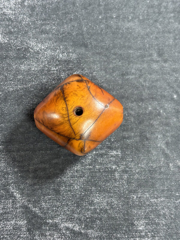 Antique Phenolic Amber Bead - Image 2