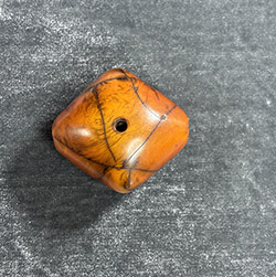Antique Phenolic Amber Bead