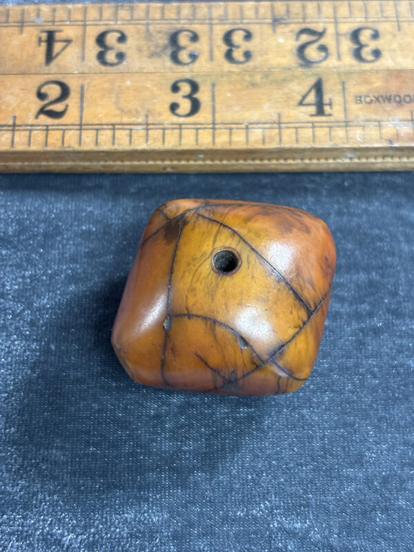 Antique Phenolic Amber Bead - Image 3