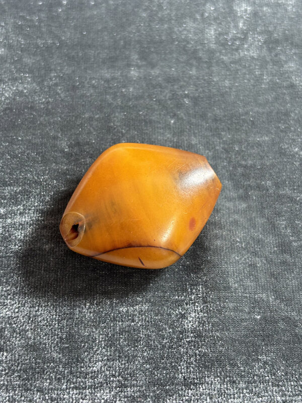 Antique Phenolic Resin Amber Bead - Image 2
