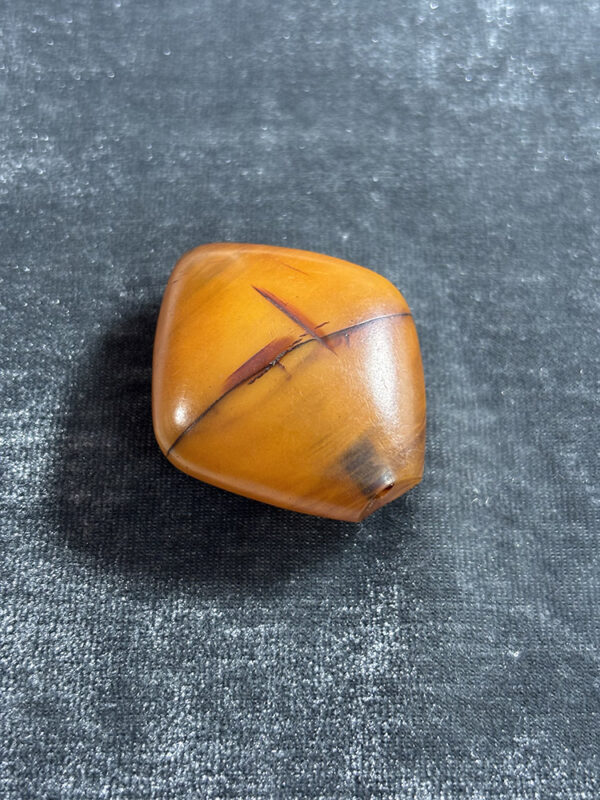 Antique Phenolic Resin Amber Bead - Image 3