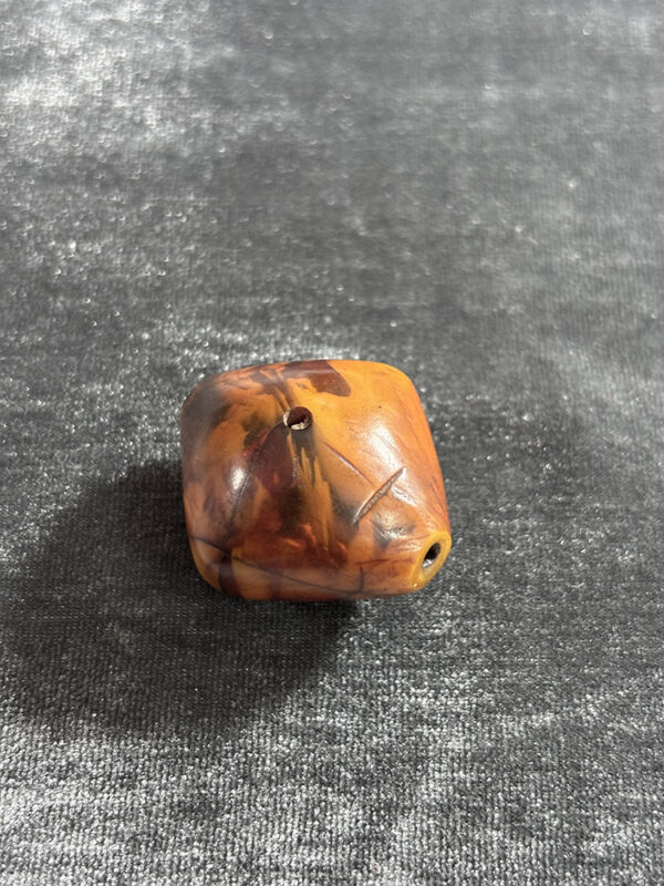 Antique Phenolic Resin Amber Bead - Image 2