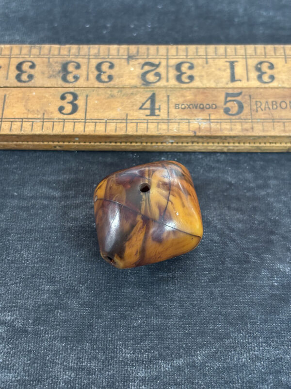 Antique Phenolic Resin Amber Bead - Image 4