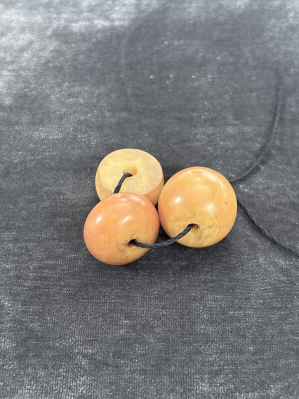 Antique Phenolic Resin Amber Beads - Image 3