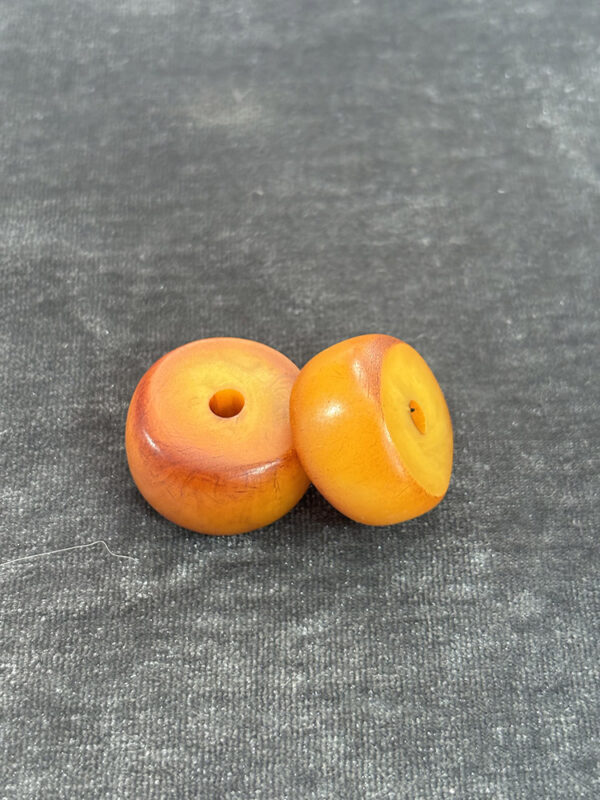 Antique Phenolic Resin Amber Beads - Image 2