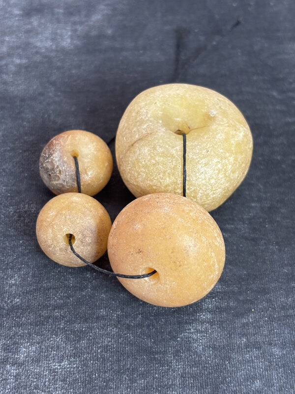Vintage Pale Yellow Faux Amber Beads - Image 2