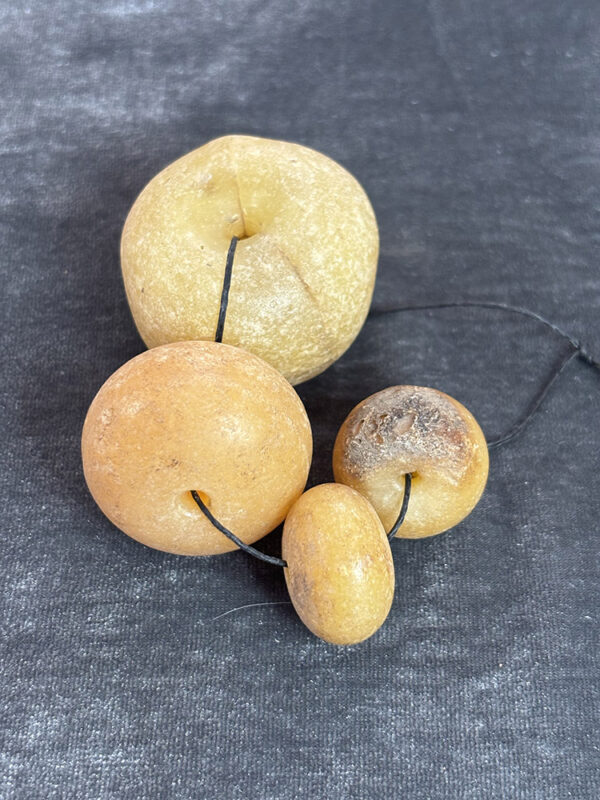 Vintage Pale Yellow Faux Amber Beads - Image 3