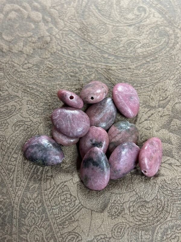 Rhodenite Teardrop Beads - Image 3