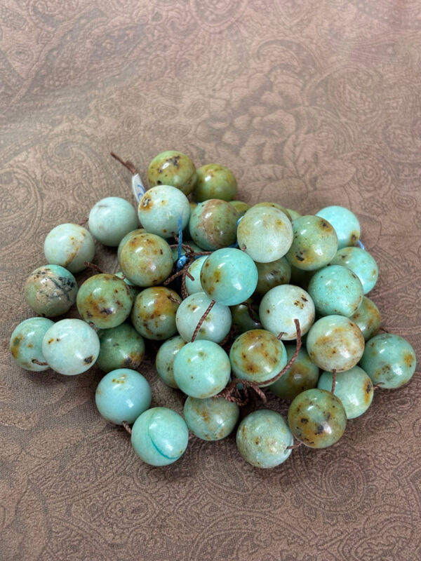 Carved Hubei Turquoise Beads - Image 2